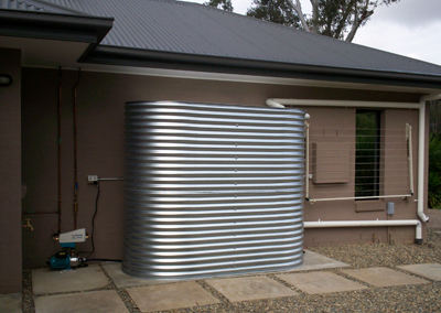 Brisbane Slimline Colorbond Steel Rainwater Tank