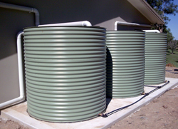 Tanks Installed on a Concrete Slab